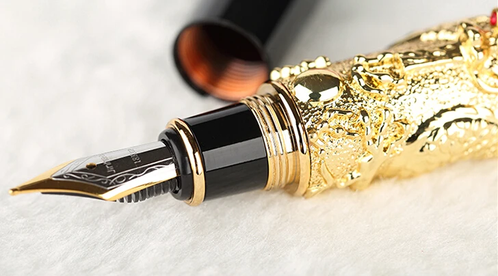 

Original jinhao dragon pen advanced Fountain pen Fine nib Stationery Office school supplies Luxury Gift pen