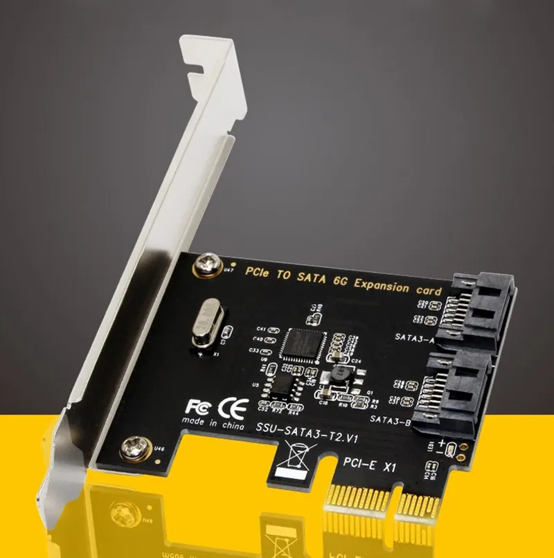 SATA 3 0 III 2 портовый внутренний 6 Гбит/с порт s к PCI Expess карта контроллера хоста|sata