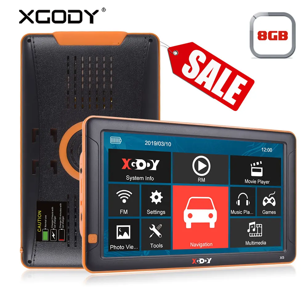 XGODY 9 ''Автомобильный gps навигатор Bluetooth AVIN 256 Мб 8 Гб Камера заднего вида Navitel Карта Европы Sat Nav Автомобильный навигатор gps