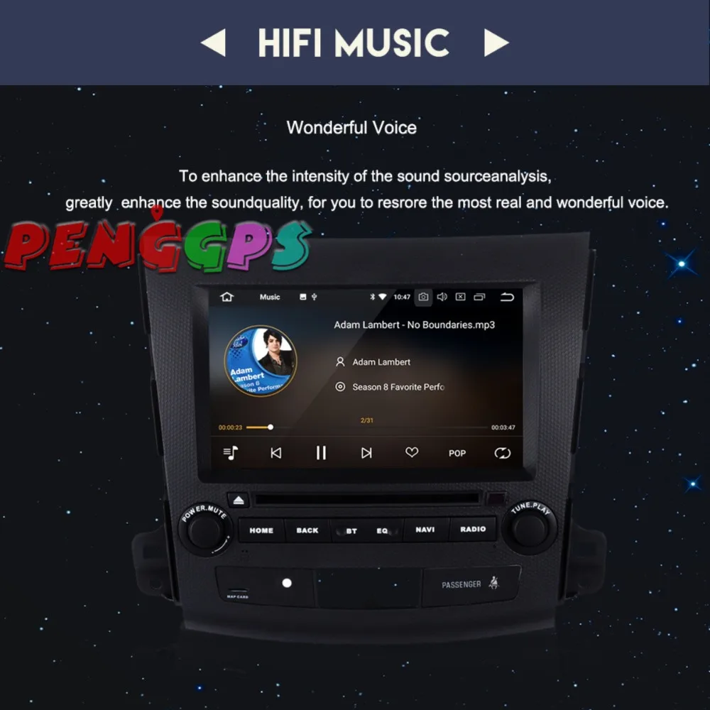 Android 8 0 7 1 автомобилей Радио dvd-плеер головного устройства для Mitsubishi Outlander 2006 2007