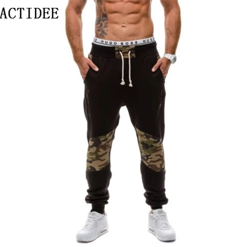 2018 новые мужские Джоггеры брюки спортивные штаны Jogger плюс размер 38 40 камуфляжные