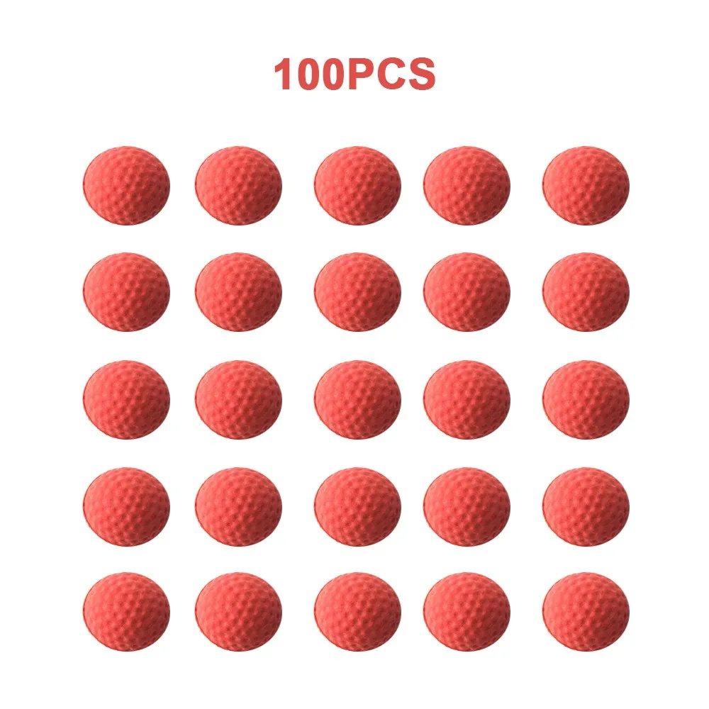 100pcs Red Viciviya 100 шт Высокое качество шариковые пули для Rival Zeus Apollo Nerf игрушечный пистолет мягкий круглый Дартс для Nerf Rivals пистолет лучший подарок - Цвет: 100pcs Red