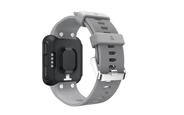 Серый Спортивные часы ремешок на запястье для Garmin Forerunner 35 30 умный ремешок для часов браслет красочный сменный силиконовый ремень браслет - Цвет: Серый