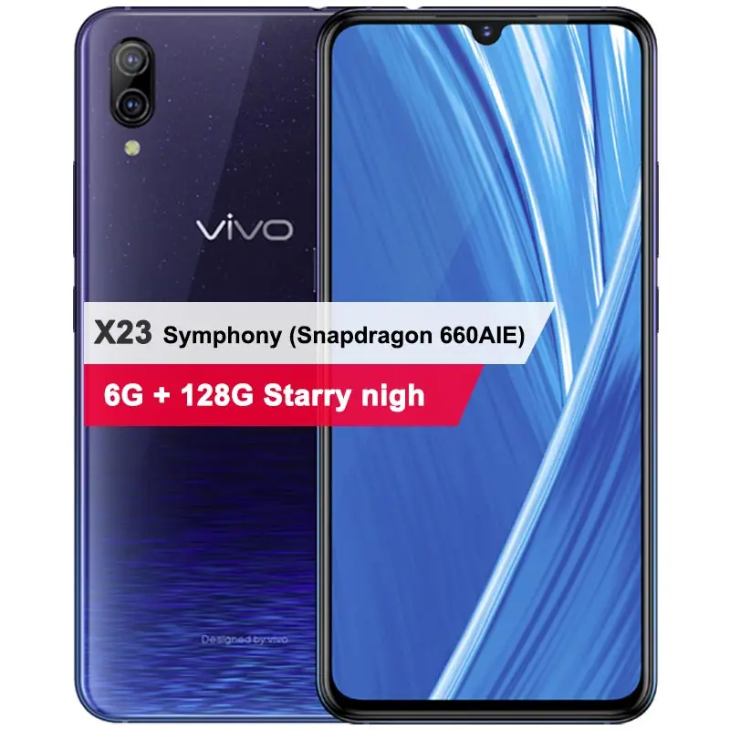 Оригинальный VIVO X23 мобильный телефон 6 41 &quot6G RAM 128G ROM 24.8MP камера Snapdragon 660