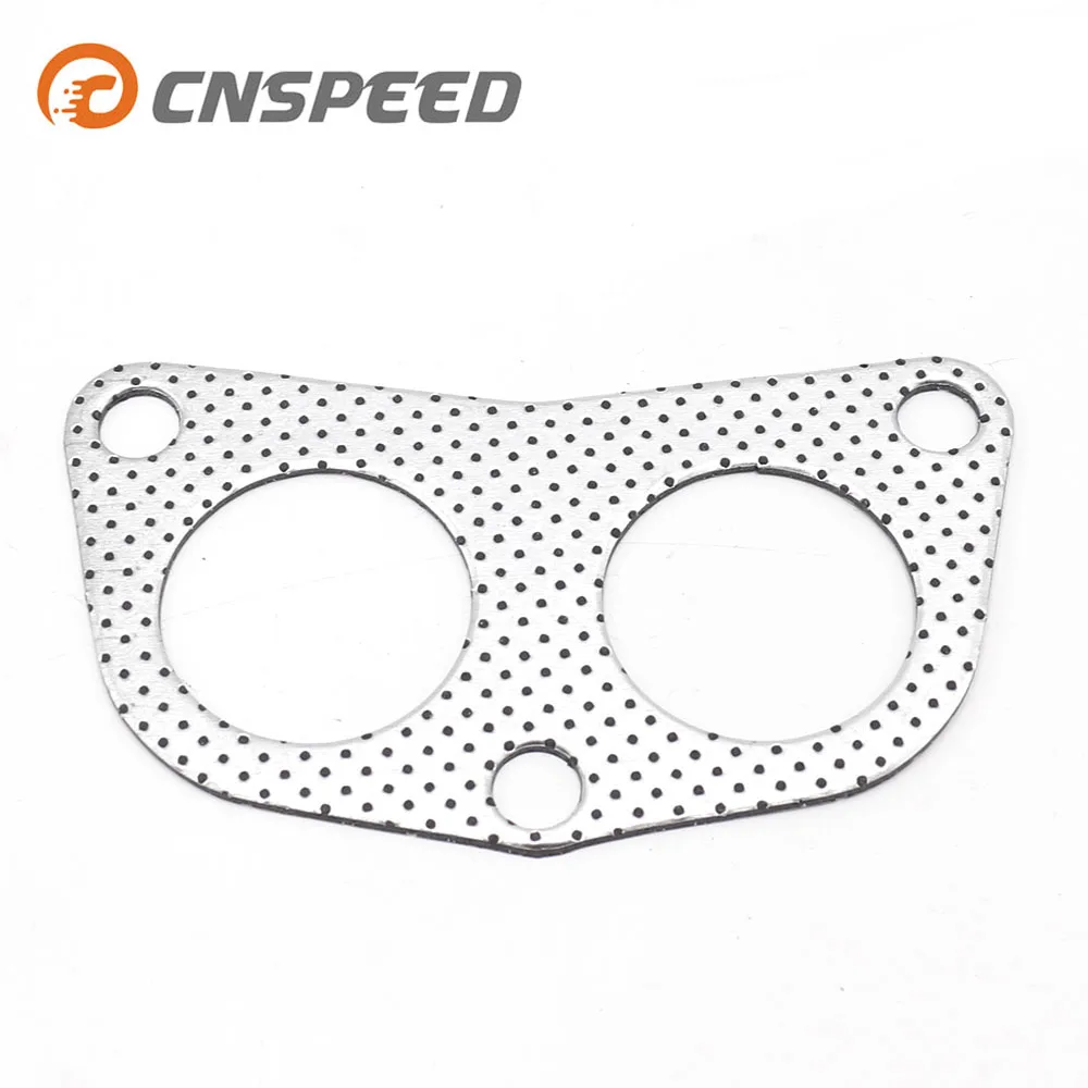 

CNSPEED 5pcs/lot Aluminum Exhaust Gasket/Car Engine Downpipe Flange/Exhaust Pipe Gasket For Honda D15-B18 Car YC101117