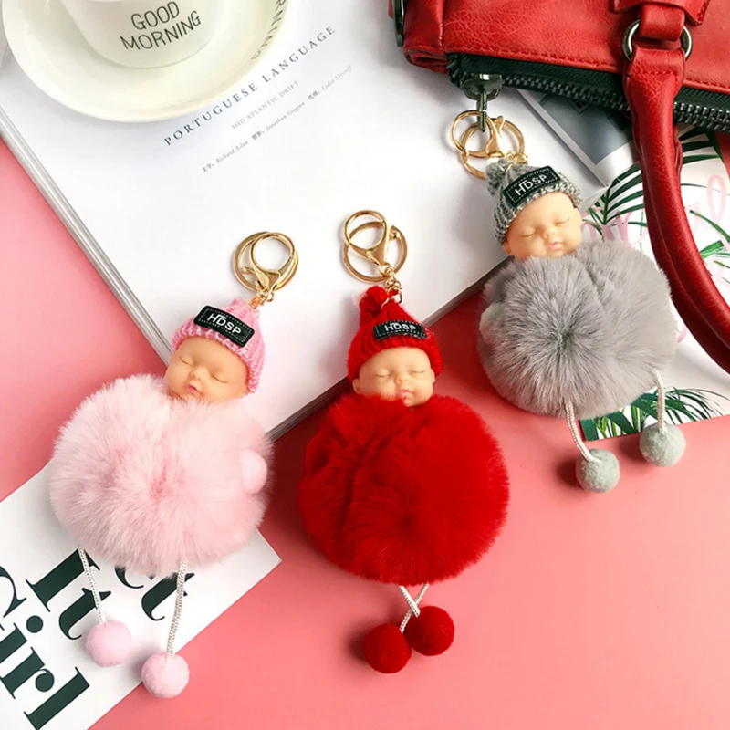 2018 Спящая Детская кукла мяч брелок автомобильный держатель сумка подвеска Шарм