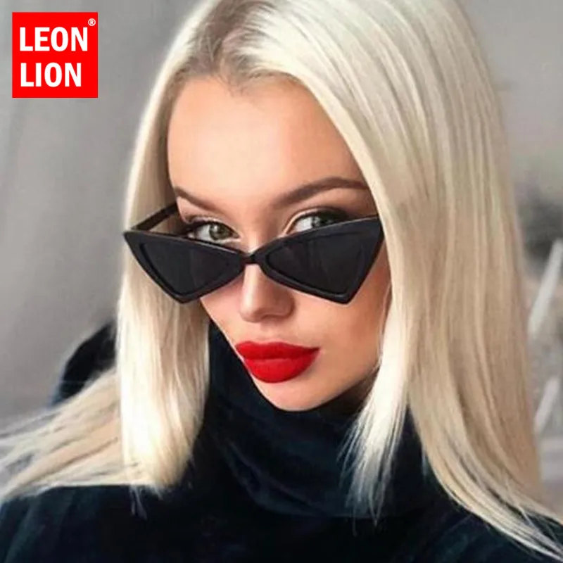 LeonLion 2021 модные треугольные Солнцезащитные очки женские брендовые дизайнерские