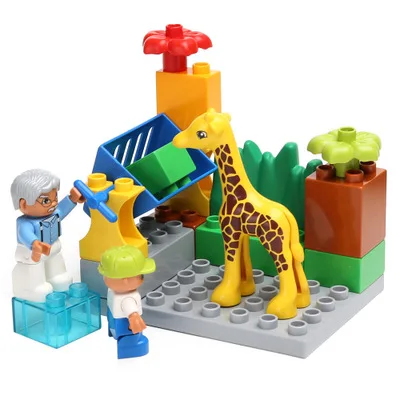 Детские Большие размеры большой кирпич совместим с Duplo строительные блоки
