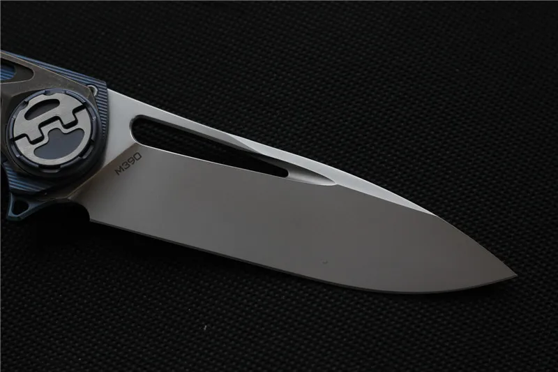 Складной нож VENOM HARPOON M390 TC4/CF с ручкой охотничьи ножи для кемпинга карманный