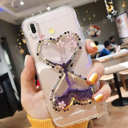 Блестящий жидкий зыбучий песочный чехол для iPhone XR XS Max 6 6S 7 8 Plus 7Plus Bling Wine Glass Case Capa