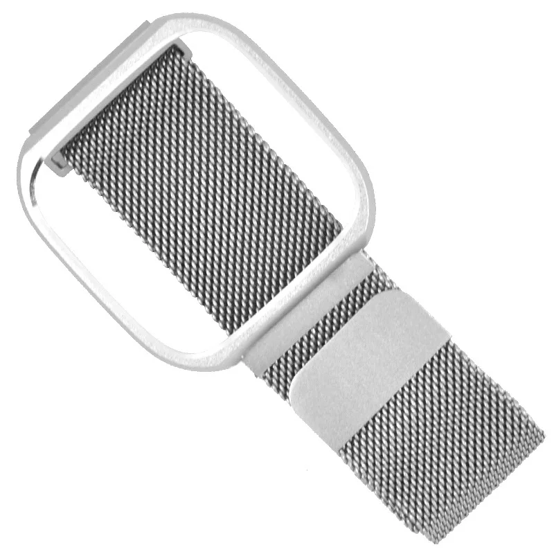Магнитный металлический ремешок с рамкой из нержавеющей стали для Fitbit Versa |