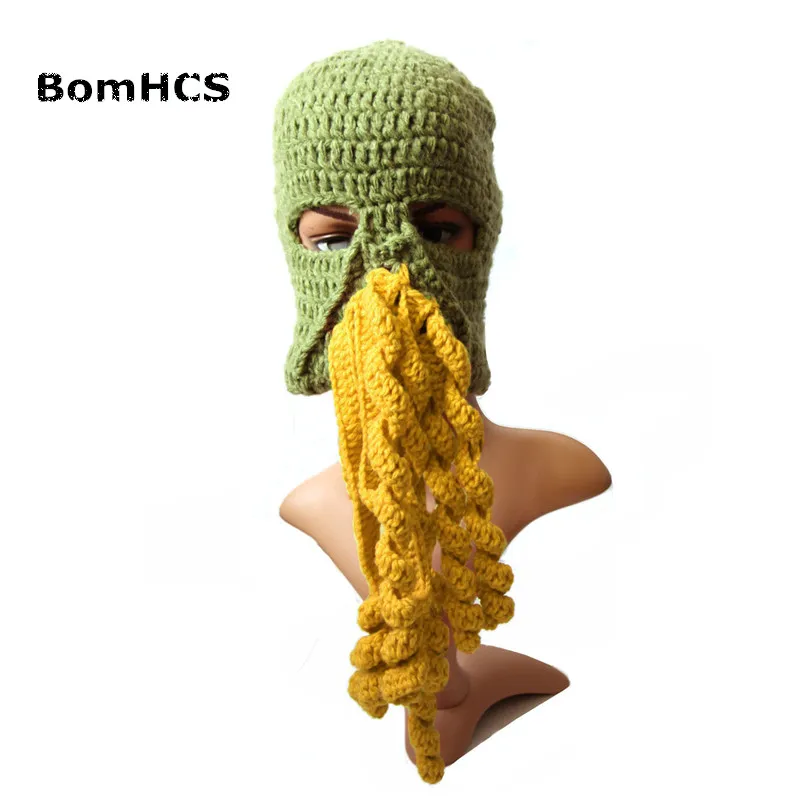 BomHCS армейская зеленая серия забавная страшная Шапочка зомби 100% ручная работа