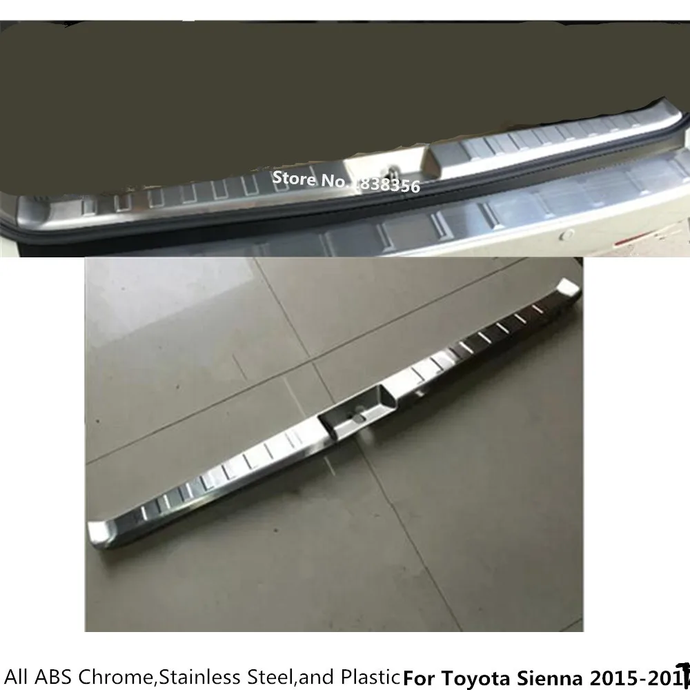 

Hot For Toyota Sienna 2015 2016 2017 Car Styling Cover Stainless Steel Inner Built Rear Bumper Protector Trim Plate Pedal 1pcs