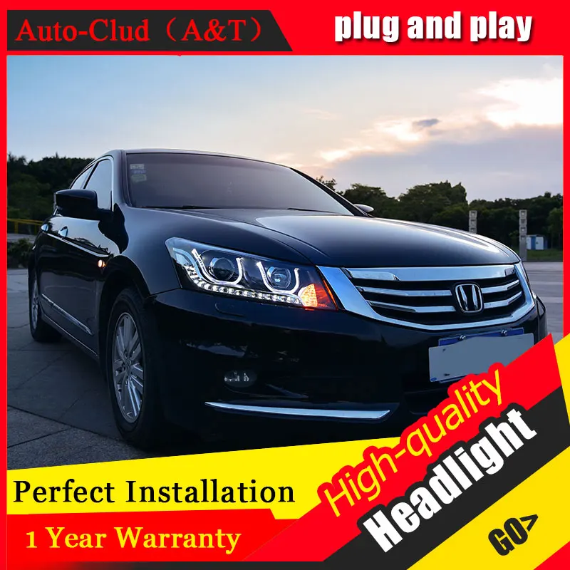 Автомобильный Стайлинг для Honda Accord фары ангельские глазки 2018-2013 bi xenon объектив h7 |