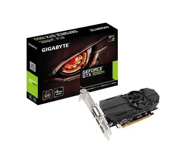 VGA NVIDIA GTX1050 TI OC LP 4 Гб PCI E GIGABYTE|Карты видео- и ТВ-тюнеров| |