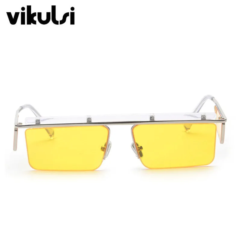 2018 унисекс квадратные полуоправы Солнцезащитные очки Мужские Роскошные