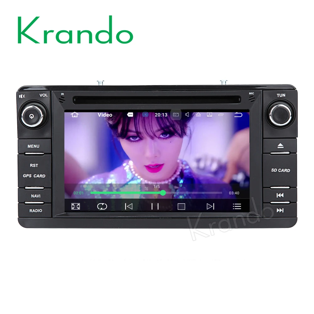 Автомобильный dvd плеер Krando Android 8 0 радио gps для mitsubishi outlander asx lancer 2013 2017
