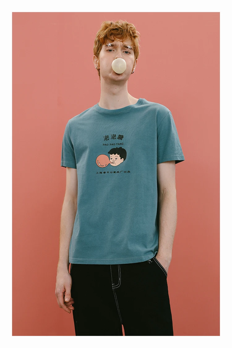 Летняя Новинка 2017 женская футболка с мультяшным принтом топы хлопковая коротким