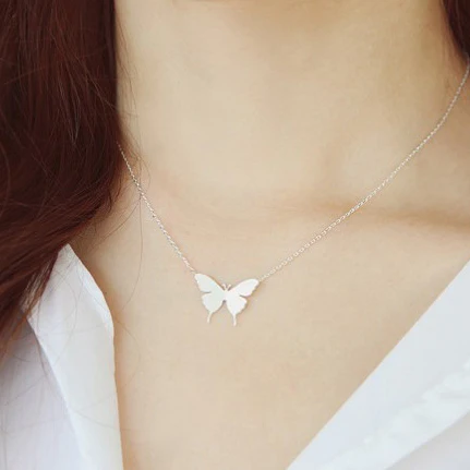 925 Sterling Silver Multilayer Chain Necklace For Women Woman Simple Style Prevent Allergy Sterling-silver-jewelry Collier Femme | Украшения