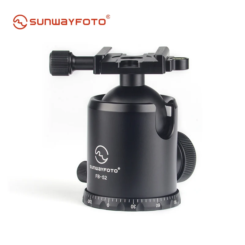 SUNWAYFOTO FB-52 штатив с шаровой головкой панорамная головка для DSLR камеры с быстросъемной пластиной и алюминиевой панорамной головкой штатива