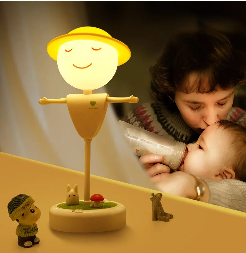 Новинка чучело Led маленький сенсор детская комната атмосферная лампа подарок на