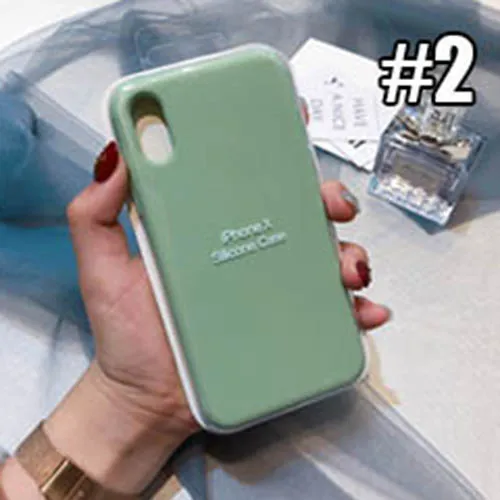 32 цвета жидкий силиконовый чехол для телефона для Apple X/XS Max XR популярный яркий выразительный чехол для iPhone 6 6s plus 7 8 plus - Цвет: 2