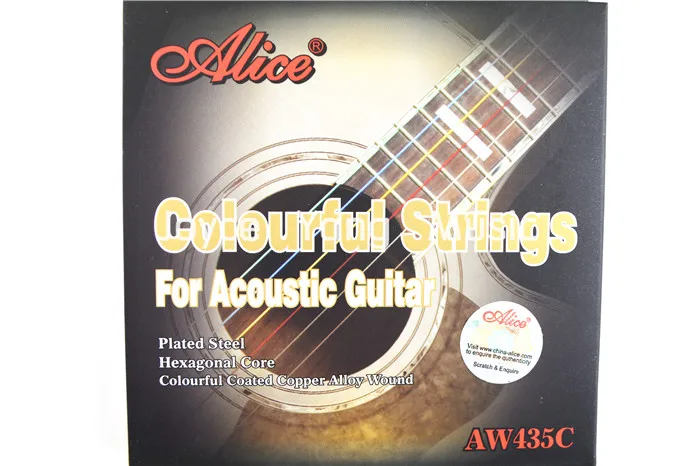 

Струны Alice AW435C разноцветные для акустической гитары, 1-6 струн, позолоченные шариковые, бесплатная доставка