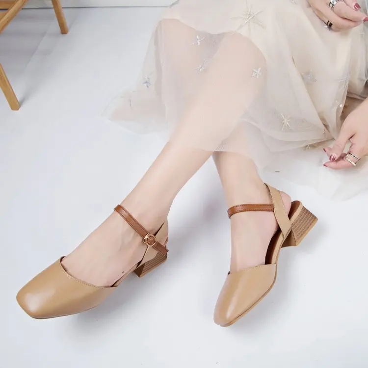 Женская модельная обувь на среднем каблуке с квадратным носком свадьбу для