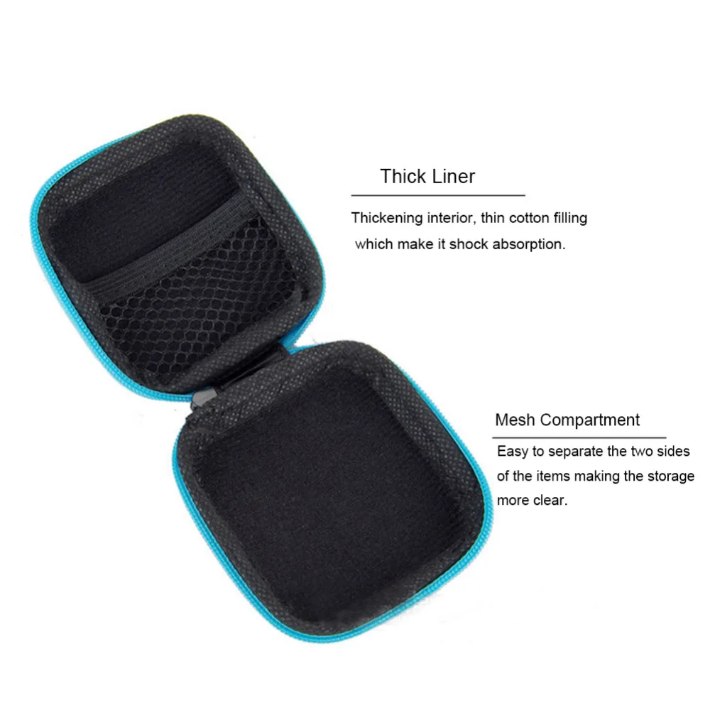 Earphone Wire Organizer Box Data Line Cables Storage Zipper Case Container Coin Headphone Protective | Электроника