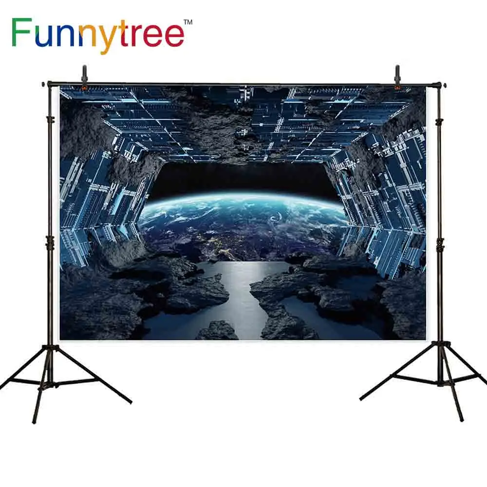 

Funnytree Space backdrop photography studio universe planet spaceship Science fiction photo background photophone photozone