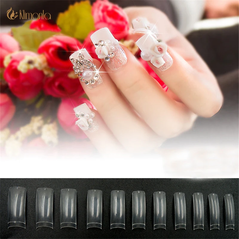 500 шт./лот французские искусственные Профессиональный Набор накладных ногтей