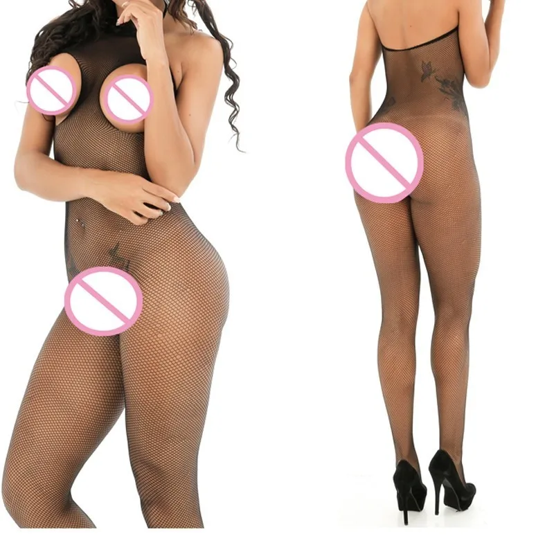 black crotchless Сексуальное женское белье размера плюс, эротическое женское нижнее белье, прозрачное, кружевное, сексуальные костюмы Lenceria Femenina Erotica Mujer Sexi QQ243 - Цвет: black crotchless