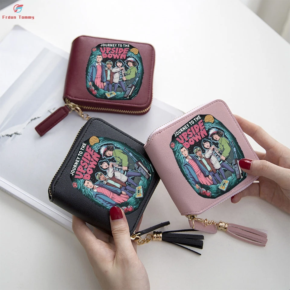 Новое поступление 2019 кошелек с принтом очень странные дела Женский мини в стиле