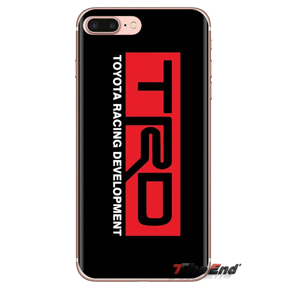 Transparent Soft Shell Covers Car Logo TRD Toyota Racing For iPod Touch Apple iPhone 4 4S 5 5S SE 5C 6 6S 7 8 X XR XS Plus MAX |