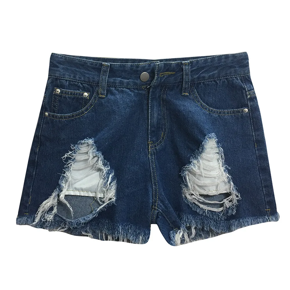 Ladies'patternTASSE новые потертые узкие джинсовые шорты женские синие джинсы