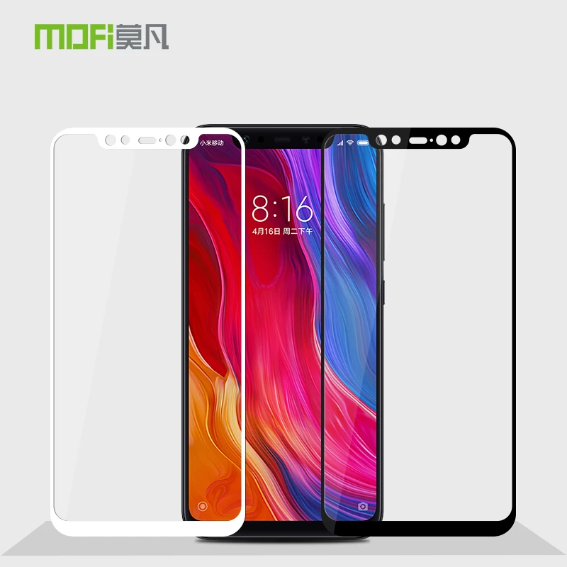 Защитное стекло MOFi для Xiaomi Mi 8 закаленное с полным покрытием | Мобильные телефоны