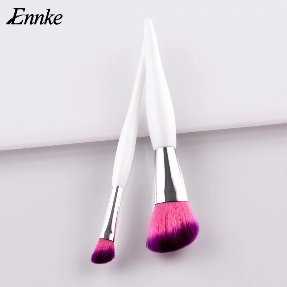 Makeup Round Angle shadow Top Brush Set Foundation Powder Cheek Contour Blush Blusher Angled Flawless Face Cosmetic Tool | Красота и