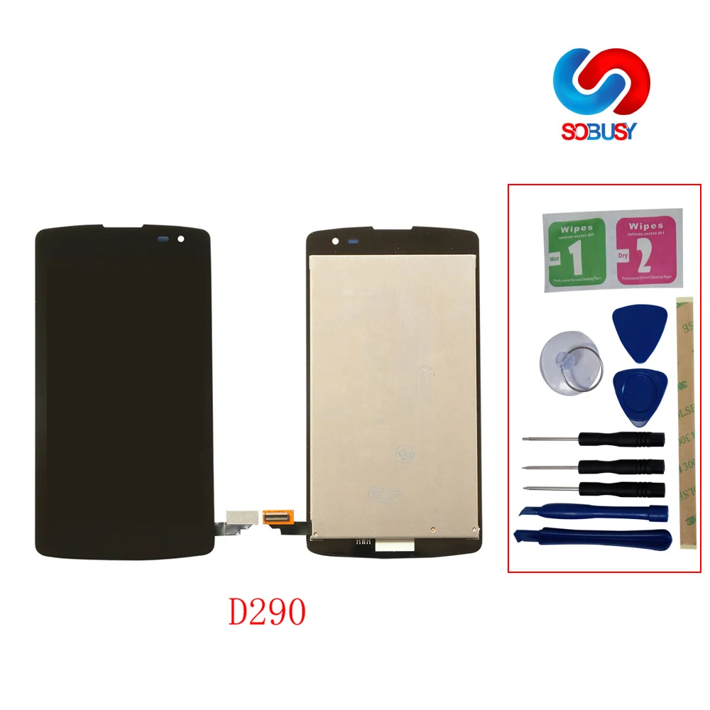 ЖК дисплей tela Tela для LG Optimus F60 D390 L Fino D290 D290N D295 Сенсорная панель дигитайзер в сборе
