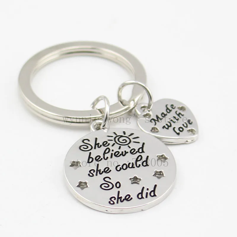 2017 новое поступление вдохновляющие ювелирные изделия серебро &quotона верила что