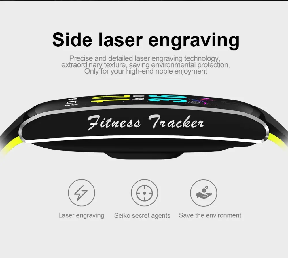ZoneQuality F10 Smart Wristband IP67 Waterproof Color Fitness Tracker Sport Remote Control Band for Android iOS Phone pkm3 | Электроника