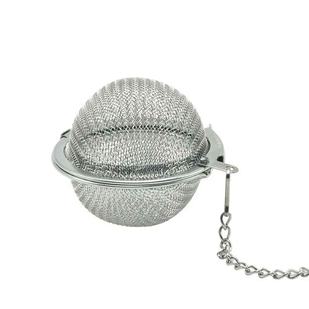 4 5 см Чай Infuser 304 нержавеющая сталь пищевой FDA Ситечко с цепочкой сферы сетки шар