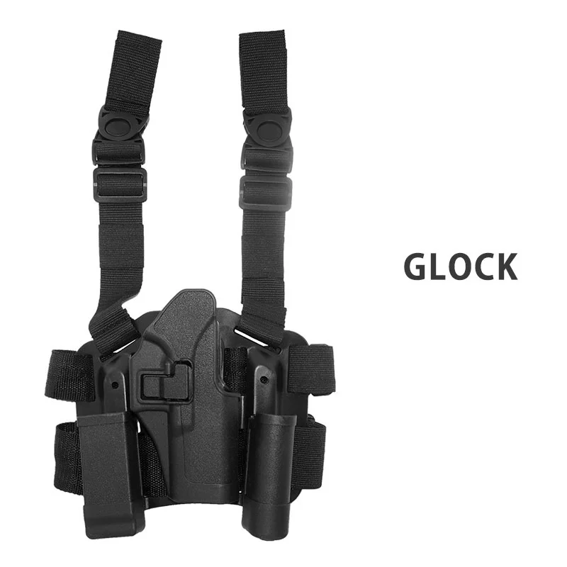 Glock CQC Glock пистолет кобура правой рукой падения нога держатель Airsoft Принадлежности для охоты USP 1911 SIG Sauer P226 Глок 17 19 22 - Цвет: Glock