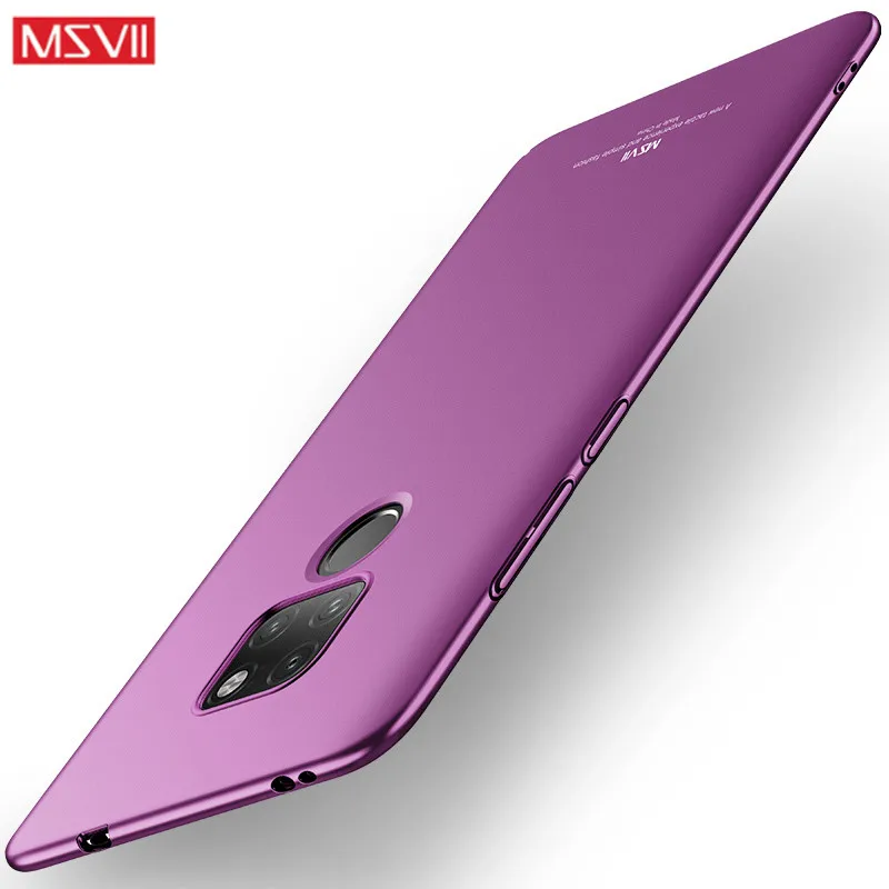 Чехол MSVII для huawei P20 lite тонкий матовый чехол из поликарбоната mate 20 X 20X honor 10 view P30 pro 7X