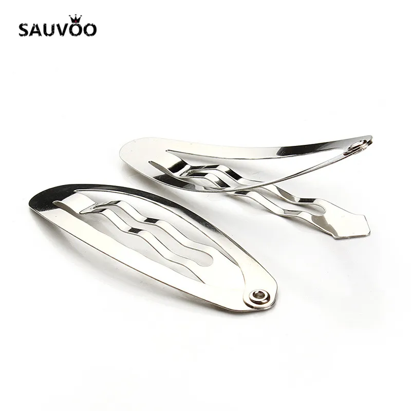 Sauvoo 20 шт./лот овальные BB заколки для волос Серебряный цвет DIY ювелирных изделий