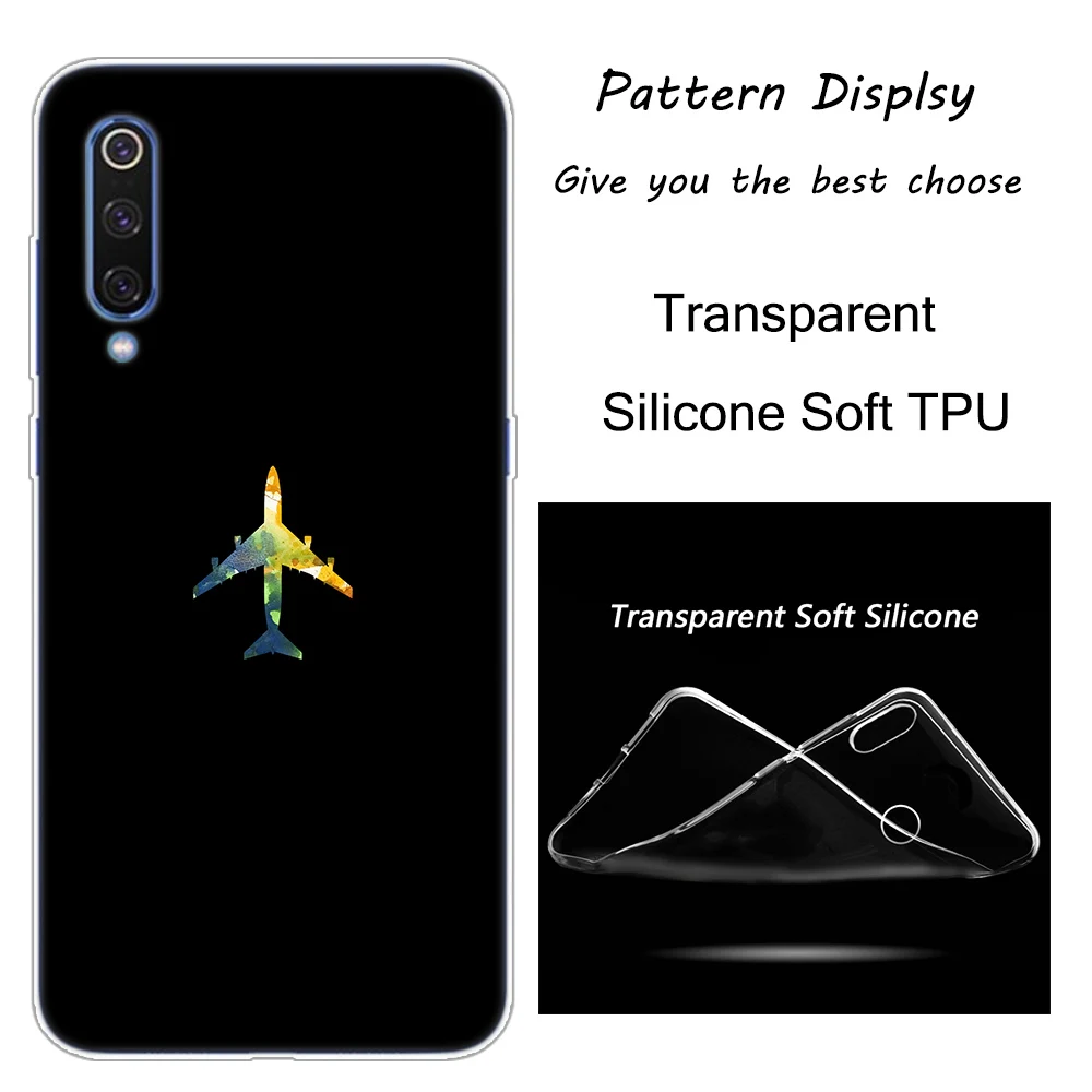 Самолет fly узорчатый чехол для Xiaomi Pocophone F1 9T 9 9SE 8 A2 Lite A1 A2 Mix3 Redmi K20 7A Note 4 4X5 6 7 Pro S2