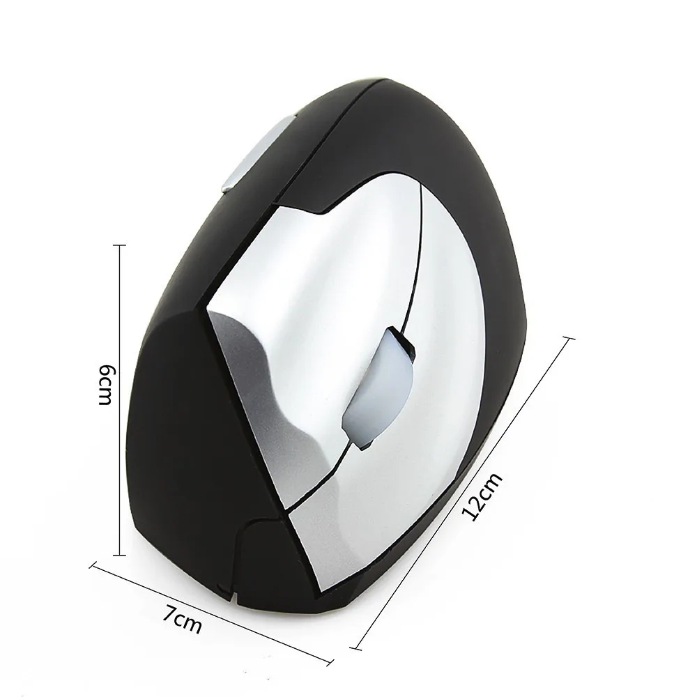 CHYI Wireless Vertical Mouse Ergonomic Left Hand Shape 4 Buttons Wrist Shoulder Healing Optical Mice with Pad Kit For PC|vertical mouse