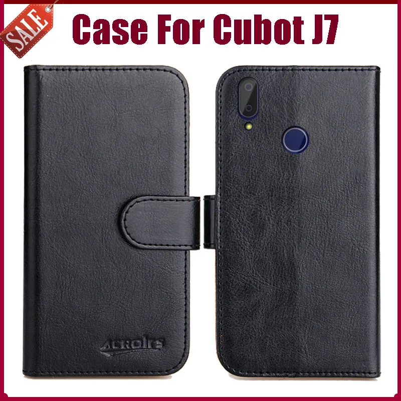 

Горячая распродажа! Кожаный чехол-книжка для Cubot J7, 6 цветов