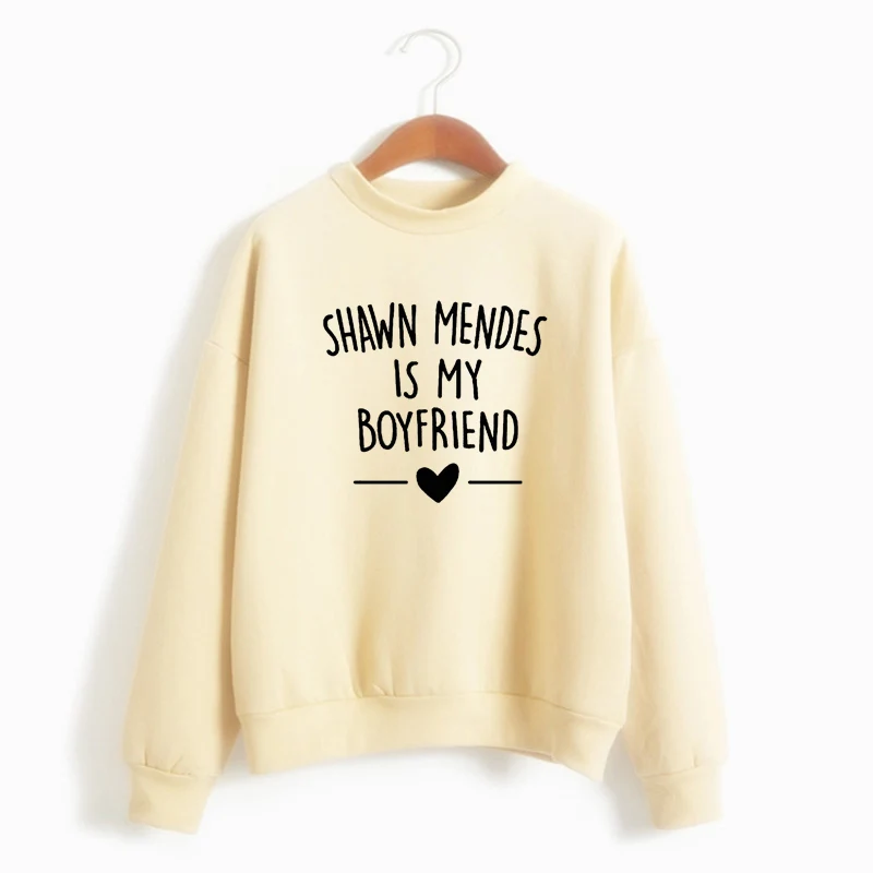 khaki Осенне-зимняя толстовка, Мужская толстовка Shawn des Is My Boyfriends с буквенным принтом, Повседневная Толстовка Shawn, мужские толстовки, женские и мужские Harajuku - Цвет: khaki