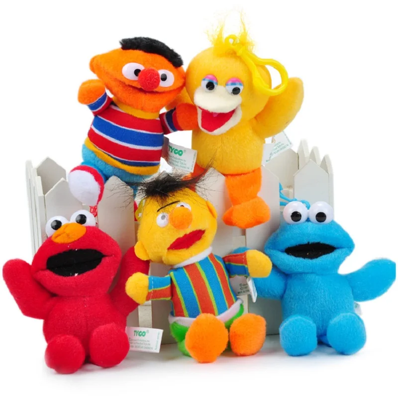 13 см Улица Сезам подвесная плюшевая кукла Elmo печенье Эрни Берт пять типов мягкая