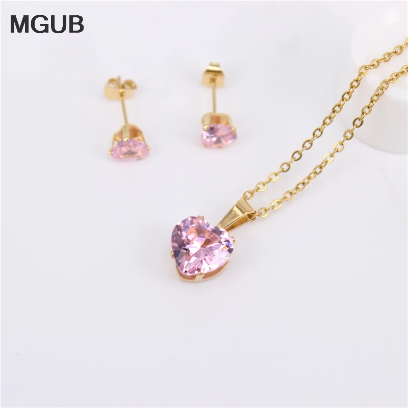 Набор из серег и ожерелий черного красного розового синего зеленого оранжевого